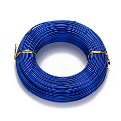 Royal Blue Round Aluminum Wire, Flexible Craft Wire, for Beading Jewelry Doll Craft Making, Royal Blue, 12 Gauge, 2.0mm, 55m/500g(180.4 Feet/500g)