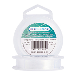 Clear BENECREAT Nylon Wire, Clear, 0.25mm, about 100m/roll