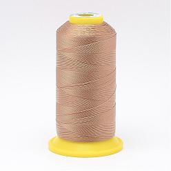 BurlyWood Hilo de coser de nylon, burlywood, 0.2 mm, sobre 700 m / rollo