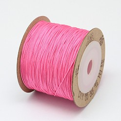 Hot Pink Nylon Threads, Hot Pink, 0.6mm, about 109.36 yards(100m)/roll