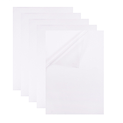 Blanco Papel de impresión adhesivo de película de pvc impermeable transparente para impresoras de inyección de tinta, blanco, 29.7x21 cm