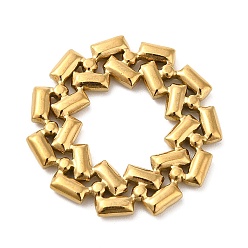 Oro Revestimiento iónico (ip) 304 anillos de unión de acero inoxidable, plano y redondo, dorado, 25x2 mm, diámetro interior: 11.5x12.5 mm
