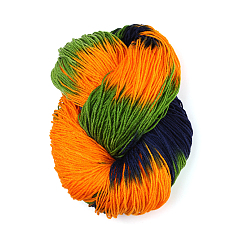 Разноцветный 4-слойная пряжа из акриловых волокон, для ткачества, вязание крючком, сегмент окрашенный, красочный, 0.3 мм