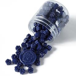 Темно-Синий Отпечаток лапы частицы сургуча, для ретро печать печать, темно-синий, 9.5x8.5x6 мм