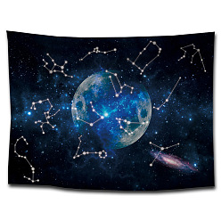 Constellation Décoration de bannière en polyester, décors de photographie, rectangle, Motif de constellation, 1500x2000mm