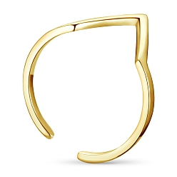 Doré  Petit sable? anneaux de manchette réglables triangle doré, anneaux ouverts, taille 6, or, 16mm