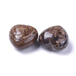 Bronzite Pierre d'amour coeur bronzite naturelle, pierre de palme de poche pour équilibrer le reiki, 20x20x13~13.5mm