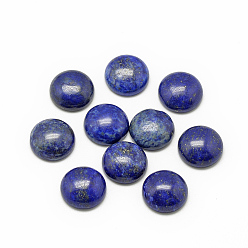 Lapislázuli Naturales lapis lazuli cabochons, teñido, media vuelta / cúpula, 6x3~4 mm