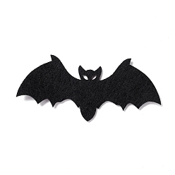 Black Wool Felt Bat Party Decorations, Halloween Themed Display Decorations, for Decorative Tree, Banner, Garland, Black, 122x55x2mm