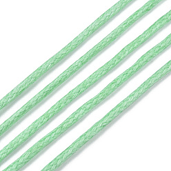 Verde Claro Cordón de algodón encerado, verde claro, 1.5 mm, aproximadamente 360 yarda / paquete (330 m / paquete)