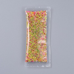 Coloré Poudre de mousse décorative, pour terrariums, remplissage de matériau de résine époxy bricolage, colorées, sac d'emballage: 125x60x8 mm
