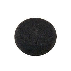Черный Гончарная губка, круглые, чёрные, 7.5 см