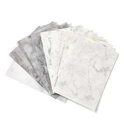 Blanc Fumé 60 feuilles de papier pour scrapbooking ondulées à l'eau, pour scrapbook album bricolage, papier de fond, décoration de journal intime, fumée blanche, 126x80x0.1mm