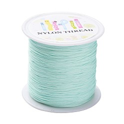 Pale Turquoise Nylon Thread, Pale Turquoise, 0.5mm, about 147.64yards/roll(135m/roll)