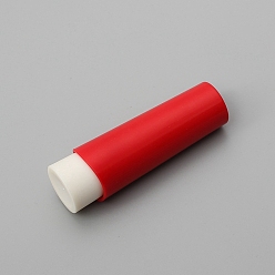 Rouge Bouteilles en plastique de garde-aiguille, pour le stockage des aiguilles, boîte de rangement décorative rotative en forme de rouge à lèvres magnétique, outil de couture, rouge, 86x26mm