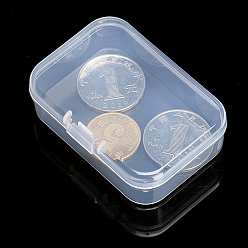 Clear Plastic Bead Containers, Cuboid, Clear, 6.4x4.4x2cm