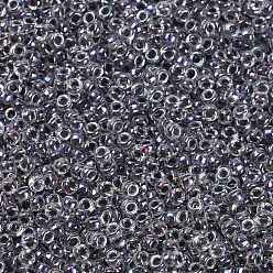 (RR3203) Хрустальный с Магической Фиолетовой Подкладкой Миюки круглые бусины рокайль, японский бисер, (rr 3203) волшебный фиолетовый кристалл, 15/0, 1.5 мм, Отверстие: 0.7 мм, о 5555 шт / бутылка, 10 г / бутылка