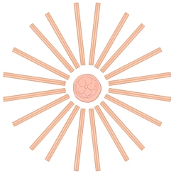 Персиковый Слойка Сургучные палочки, для ретро старинные сургучной печати, розовые, 135x11 мм