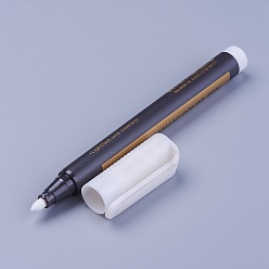 White Metallic Markers Paints Pens, Graffiti Highlighter Signature Pen, White, 141x12~17mm