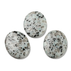 Sesame Jasper Natural Sesame Jasper Worry Stone for Anxiety Therapy, Oval Thumb Stone, 44.5~45x34.5~35x6~6.5mm