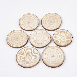 Papaya Látigo Cabujones de madera sin teñir sin terminar, rebanada de madera, anillo de arbol, PapayaWhip, 43~52x4.5 mm
