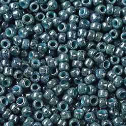 (1208) Opaque Blue Marbled TOHO Round Seed Beads, Japanese Seed Beads, (1208) Opaque Blue Marbled, 11/0, 2.2mm, Hole: 0.8mm, about 5555pcs/50g