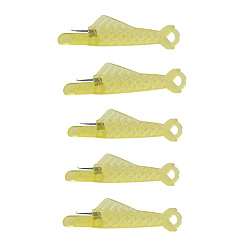 Caqui Claro Enhebradores de agujas para máquina de coser con forma de pez, herramienta de guía de aguja de enhebrador de costura rápida, bucle de alambre de coser de plástico, caqui claro, 32 mm