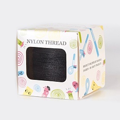 Black Nylon Thread, Black, 1.5mm, about 49.21 yards(45m)/roll