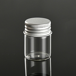 Прозрачный Контейнеры для стеклянных бусин с завинчивающейся крышкой серебристого цвета, колонки для дозирования бутылок, прозрачные, 3x4 см