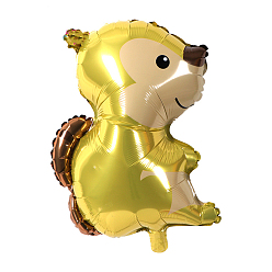 Squirrel Animal Theme Aluminum Balloon, for Party Festival Home Decorations, Squirrel Pattern, 650x450mm
