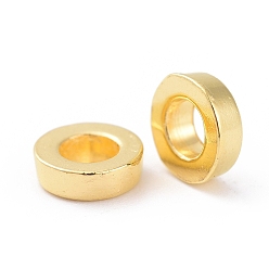 Oro Abalorios de aleación de estilo tibetano, sin plomo y cadmio, buñuelo, dorado, 6x2 mm, agujero: 2.5 mm