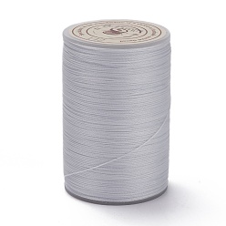 Gainsboro Round Waxed Polyester Thread String, Micro Macrame Cord, Twisted Cord, for Leather Sewing Stitching, Gainsboro, 0.3~0.4mm, about 174.98 Yards(160m)/Roll
