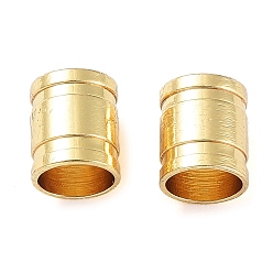 Oro 304 tapas de los extremos de cable de acero inoxidable, columna, dorado, 7x5 mm, agujero: 4 mm