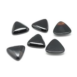 Black Agate Dyed Natural  Black Agate Gemstone Cabochons, Triangle, 25x25x6mm