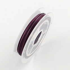 Púrpura Alambre de cola de tigre, acero inoxidable recubierto de nylon, púrpura, 0.45 mm, aproximadamente 32.8 pies (10 m) / rollo
