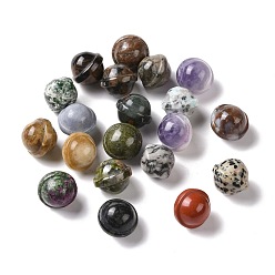 Mixed Stone Natural Gemstone Display Decorations, Gemstone Figurine, Planet, 20x18mm