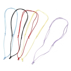 Color mezclado Fabricación de collar de cordón de nailon trenzado ajustable, color mezclado, 21-7/8~22-1/4 pulgada (55.6~56.4 cm)