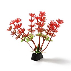 Красный Пластиковые искусственные водные растения декор, для аквариума, аквариум, красные, 30x20x100 мм