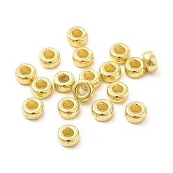 Золотой CCB пластиковые шарики, пончик, золотые, 6x3 мм, отверстие : 3 мм