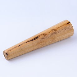 BurlyWood Wood Bangle Enlarger Stick Mandrel Sizer Tool, for Ring Forming and Jewelry Making, BurlyWood, 290x37~72mm