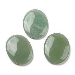 Aventurina Verde Piedra de preocupación de aventurina verde natural para terapia de ansiedad, piedra ovalada para el pulgar, 44.5~45x34.5~35x6~6.5 mm