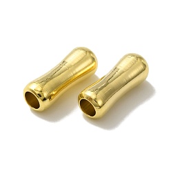 Real 24K Gold Plated Brass Tube Beads, Lead Free & Cadmium Free, Tube, Real 24K Gold Plated, 9x3mm, Hole: 1.8mm