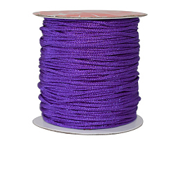 Indigo Cordon de fil de nylon, pour la fabrication de bijoux, indigo, 1.5mm, environ 37.18 yards (34m)/rouleau