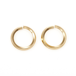 Golden 304 Stainless Steel Jump Ring, Open Jump Rings, Golden, 12 Gauge,14x2mm, Inner Diameter: 10.5mm