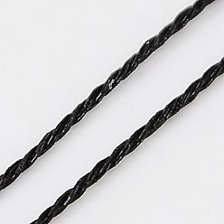 Черный Металлическая нить, вышивка нитью, 3 -ply, чёрные, 0.4 мм, около 1093.61 ярдов (1000 м) / рулон