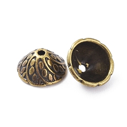 Antique Bronze Tibetan Style Bead Caps, Cone, Lead Free and Cadmium Free, Antique Bronze, 11x5mm, Hole: 1mm