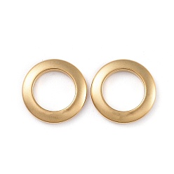 Золотой 304 нержавеющей стали связывающий кольца, Кольца, золотые, 15x2 мм, Внутренний диаметр: 9.5 мм