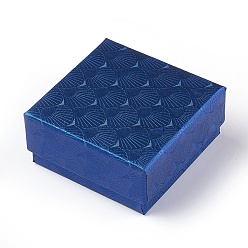 Marine Blue Cardboard Box, Square, Marine Blue, 7.5x7.5x3.5cm