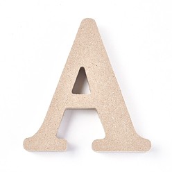 Letter A Letter Unfinished Wood Slices, Laser Cut Wood Shapes, for DIY Painting Ornament Christmas Home Decor Pendants, Letter.A, 100x95x15mm
