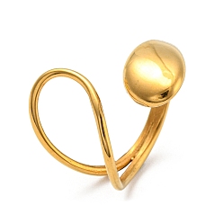 Oro Revestimiento de iones (ip) 304 anillos de acero inoxidable para mujeres, anillo de envoltura, dorado, tamaño de EE. UU. 7 (17.3 mm)